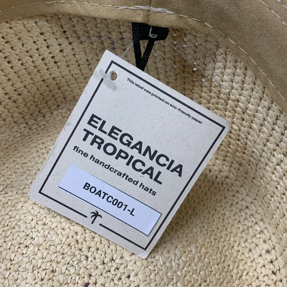 Anthropologie Eleganicia Tropical Boater hat new wtags